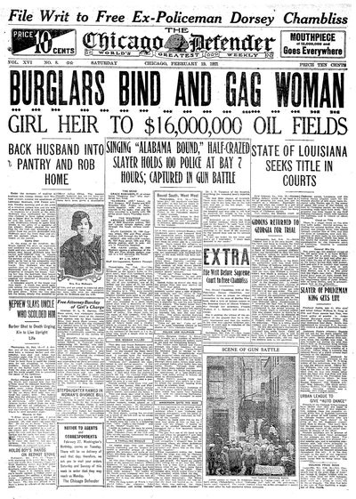 Chicago Defender, Feb 19, 1921