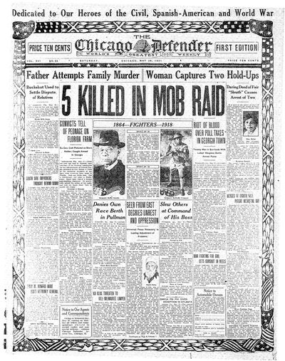 Chicago Defender, May 28, 1921