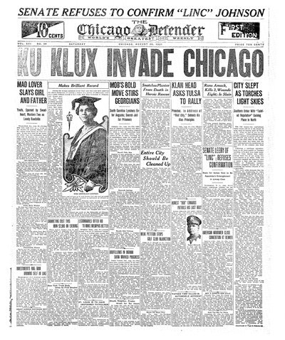 Chicago Defender, Aug 20, 1921