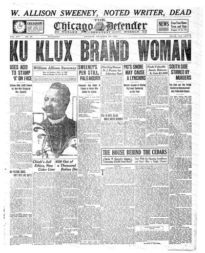 Chicago Defender, Oct 29, 1921