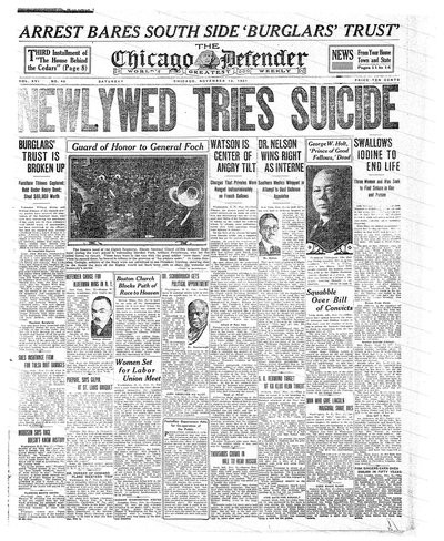 Chicago Defender, Nov 12, 1921