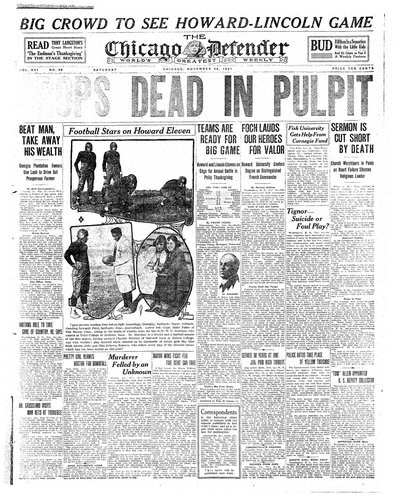 Chicago Defender, Nov 26, 1921