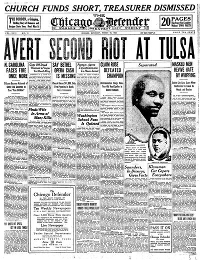 Chicago Defender, Mar 18, 1922