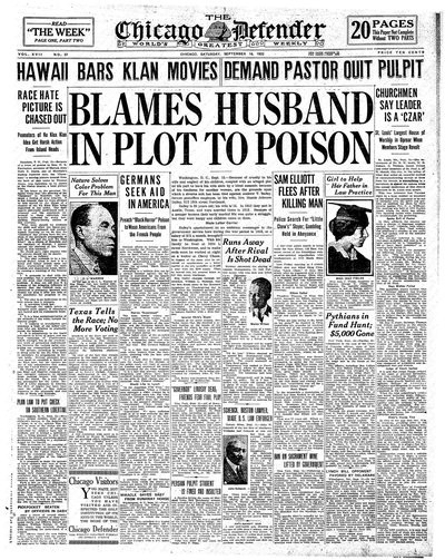 Chicago Defender, Sep 16, 1922
