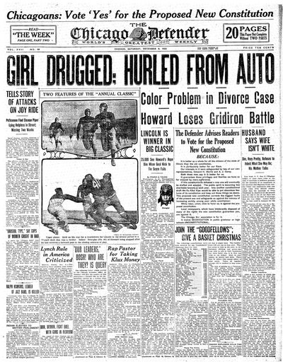 Chicago Defender, Dec 9, 1922