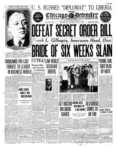 Chicago Defender, May 9, 1925