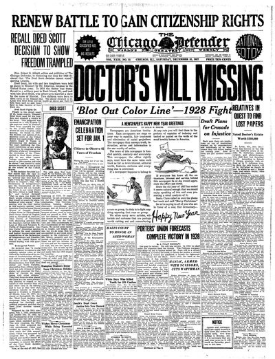 Chicago Defender, Dec 31, 1927