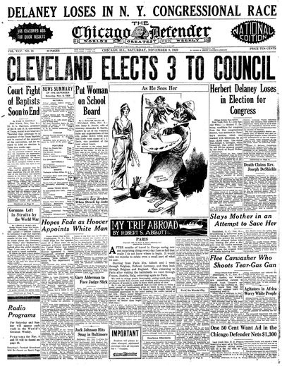 Chicago Defender, Nov 9, 1929