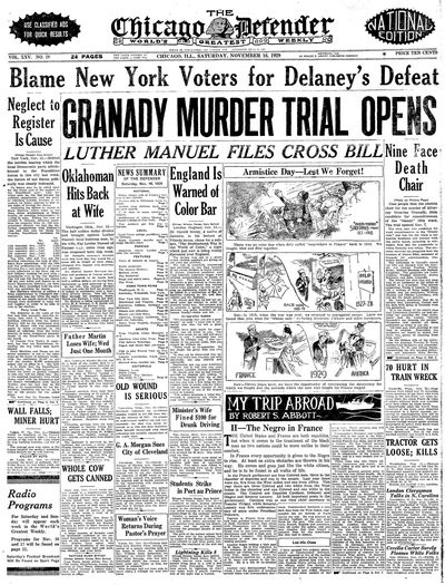 Chicago Defender, Nov 16, 1929