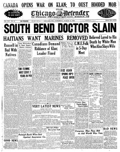 Chicago Defender, Mar 15, 1930