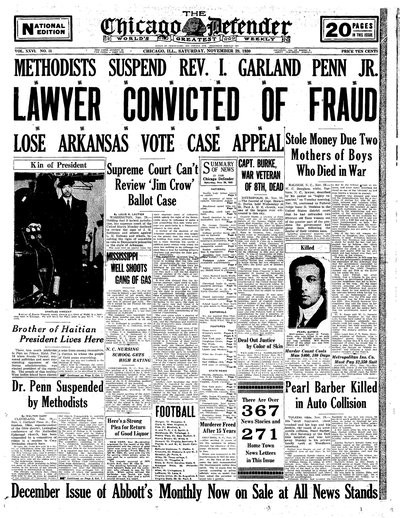 Chicago Defender, Nov 29, 1930