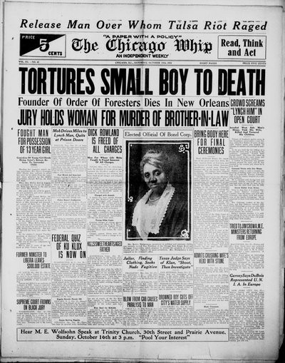 Chicago Whip, Oct 15, 1921