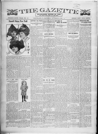 The Gazette, Oct 21, 1911