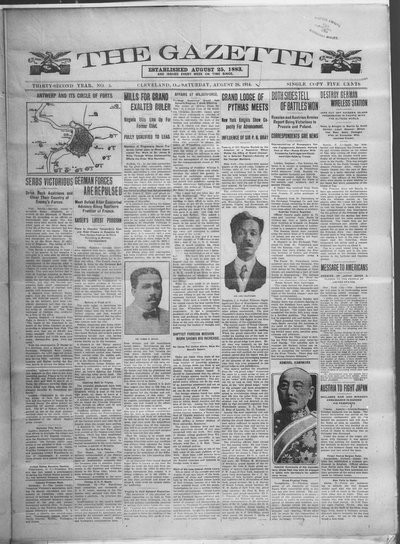 The Gazette, Aug 29, 1914