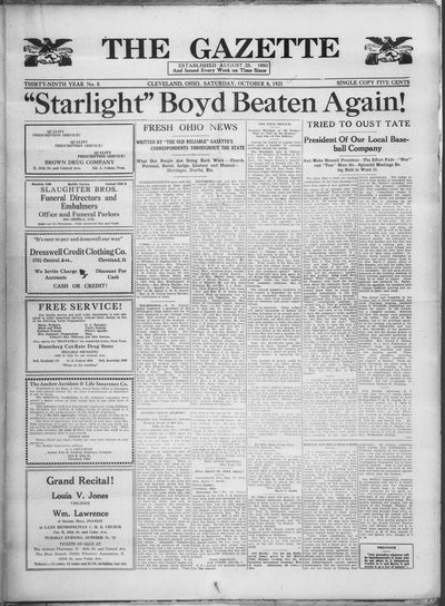 The Gazette, Oct 8, 1921