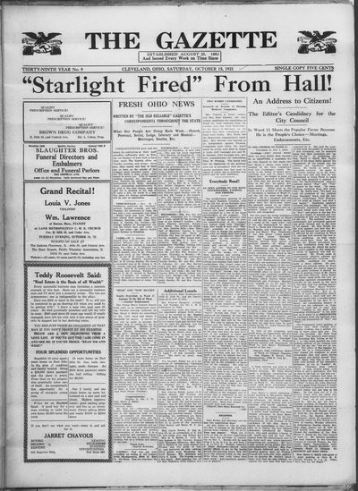 The Gazette, Oct 15, 1921