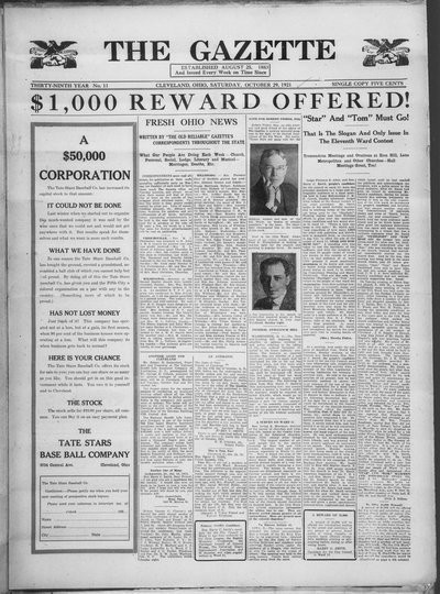 The Gazette, Oct 29, 1921
