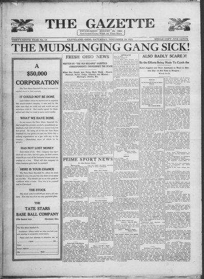The Gazette, Nov 19, 1921