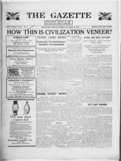 The Gazette, Oct 10, 1925