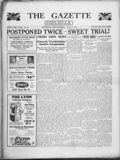 The Gazette, Apr 17, 1926