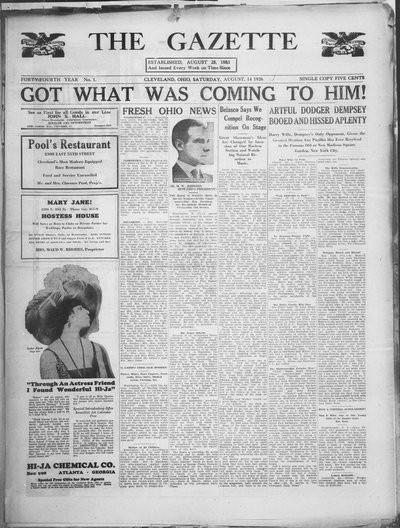 The Gazette, Aug 14, 1926