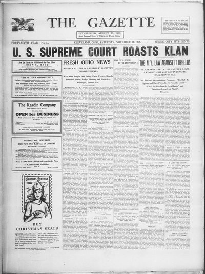 The Gazette, Nov 24, 1928