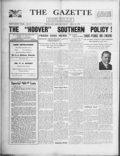 The Gazette, Apr 20, 1929