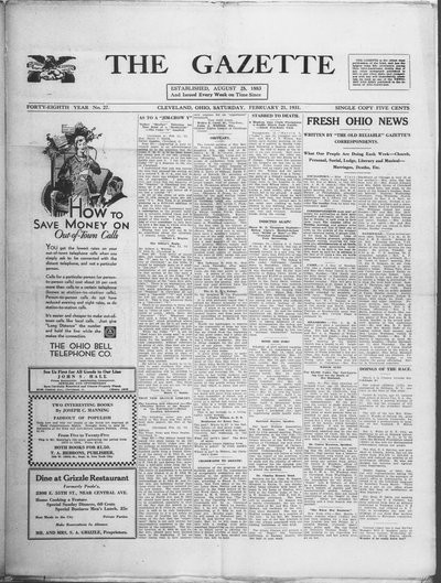 The Gazette, Feb 21, 1931