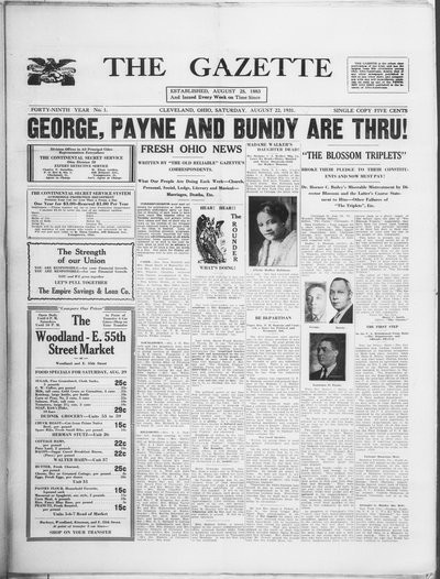The Gazette, Aug 22, 1931