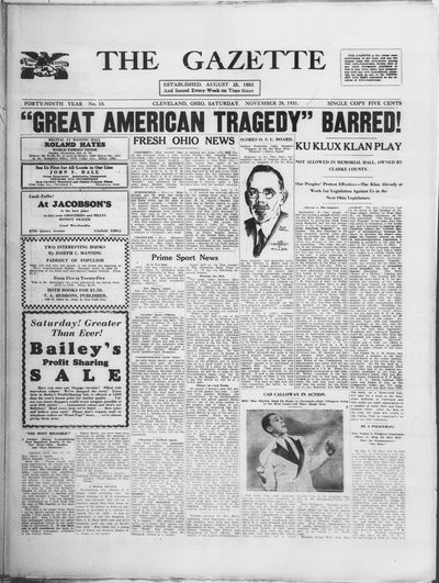 The Gazette, Nov 28, 1931