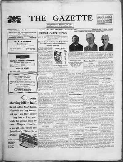 The Gazette, Mar 11, 1933