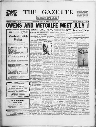 The Gazette, Jun 24, 1933