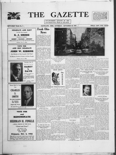 The Gazette, Sep 30, 1933