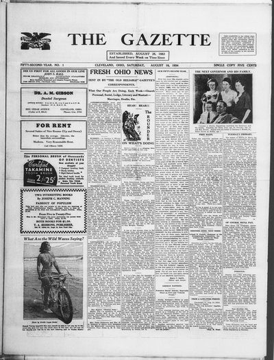 The Gazette, Aug 18, 1934