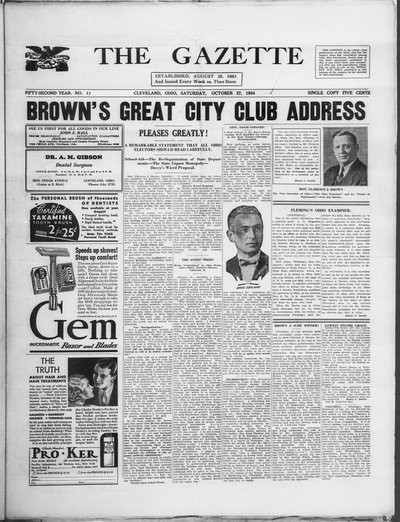 The Gazette, Oct 27, 1934