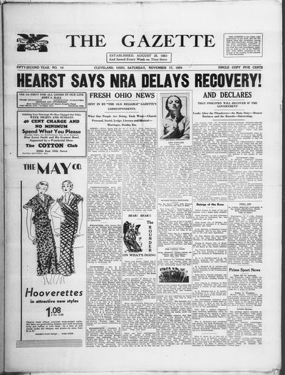 The Gazette, Nov 17, 1934