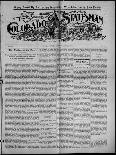 Colorado Statesman, May 27, 1905