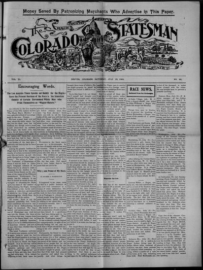 Colorado Statesman, Jul 29, 1905