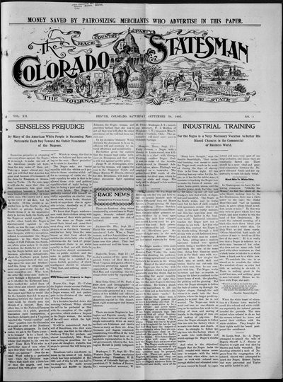 Colorado Statesman, Sep 30, 1905