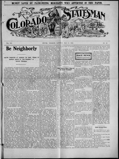 Colorado Statesman, May 19, 1906