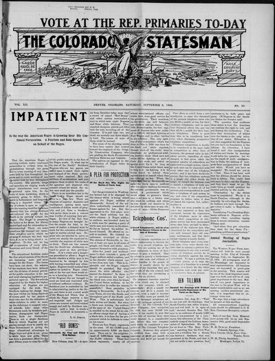 Colorado Statesman, Sep 8, 1906