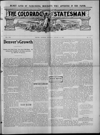 Colorado Statesman, Jan 12, 1907