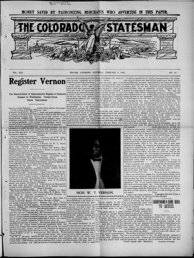 Colorado Statesman, Feb 9, 1907
