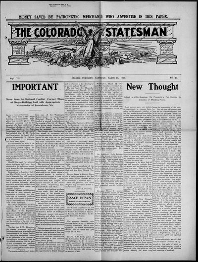 Colorado Statesman, Mar 16, 1907