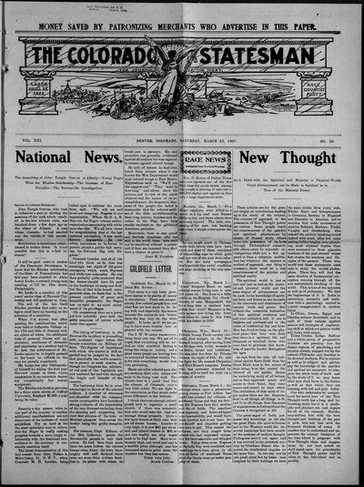 Colorado Statesman, Mar 23, 1907