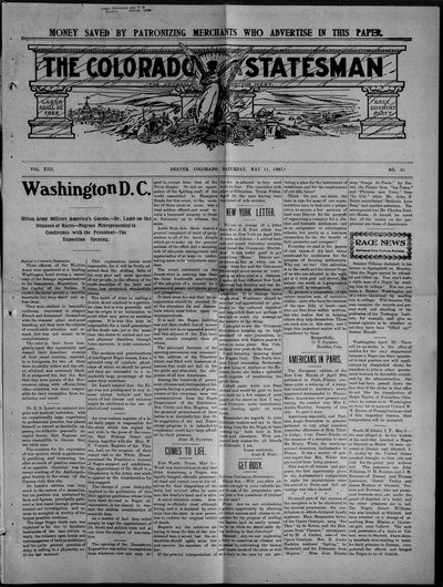 Colorado Statesman, May 11, 1907