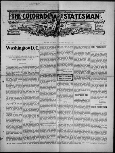 Colorado Statesman, May 25, 1907