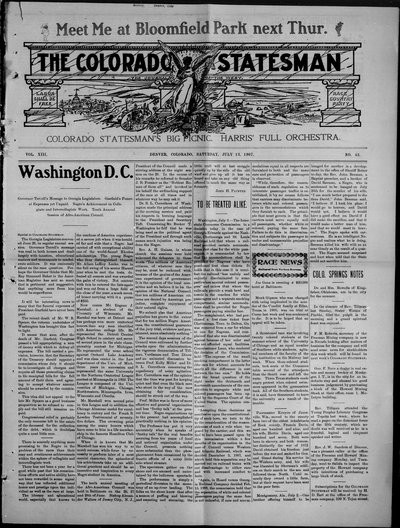 Colorado Statesman, Jul 13, 1907
