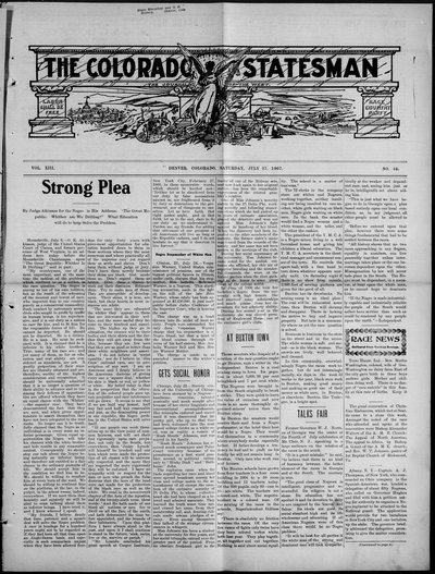 Colorado Statesman, Jul 27, 1907