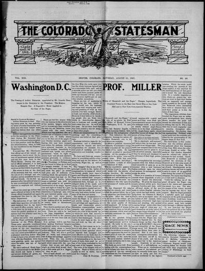 Colorado Statesman, Aug 31, 1907
